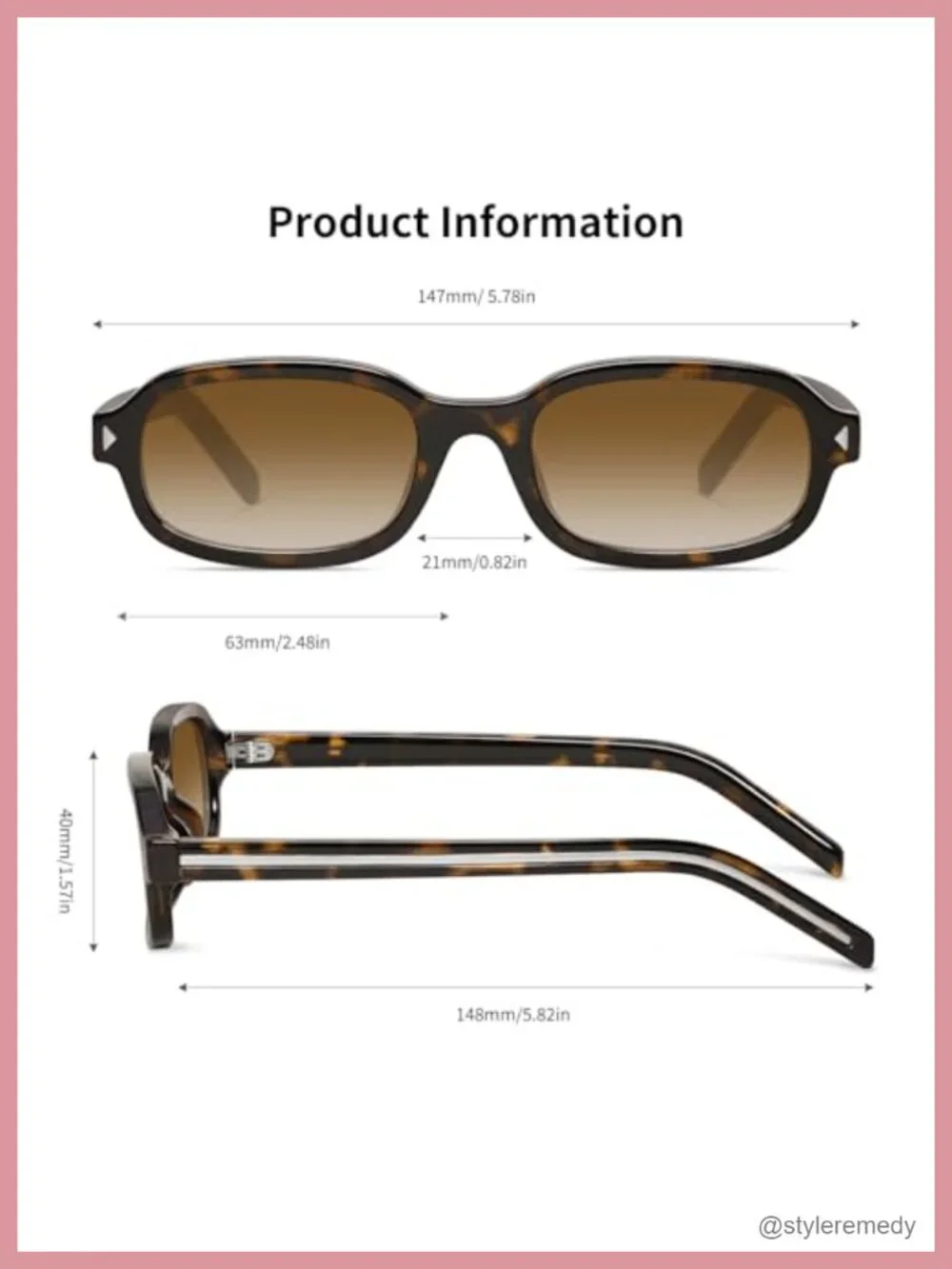 Trendy Rectangle Sunglasses Retro 80s 90s Y2k Narrow Sunnies UV400 Protection